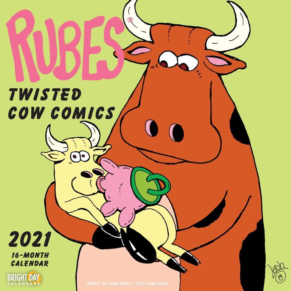 2021 Rubes Twisted Cow Comics Wall Calendar