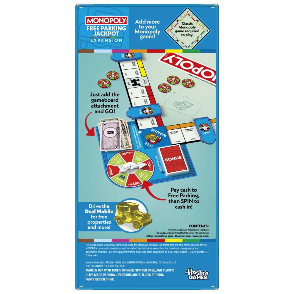 Monopoly Free Parking Jackpot Expansion First Alternate Image