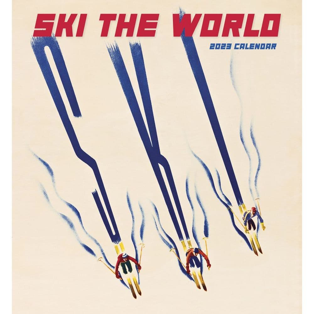 Ski the World 2023 Wall Calendar