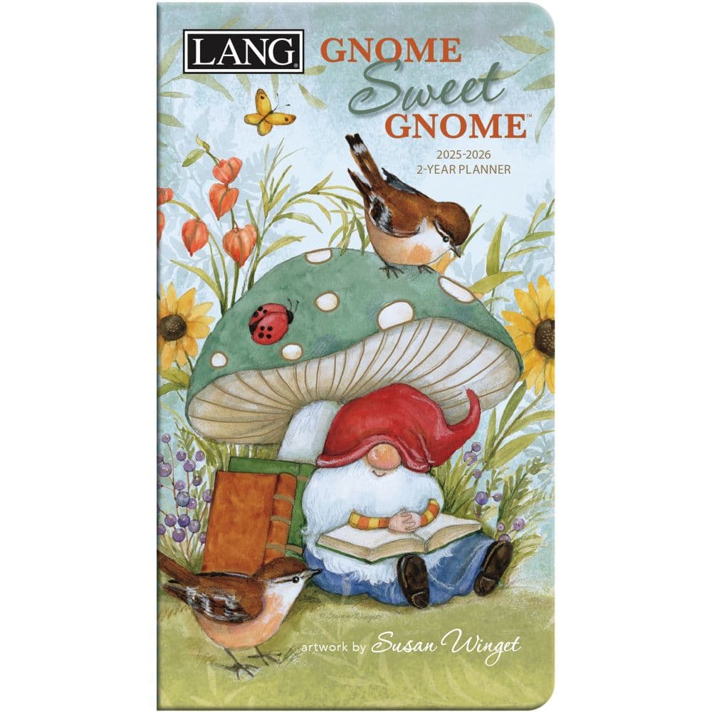 Gnome Sweet Gnome by Susan Winget 2025 2-Year Pocket Planner _Main Image