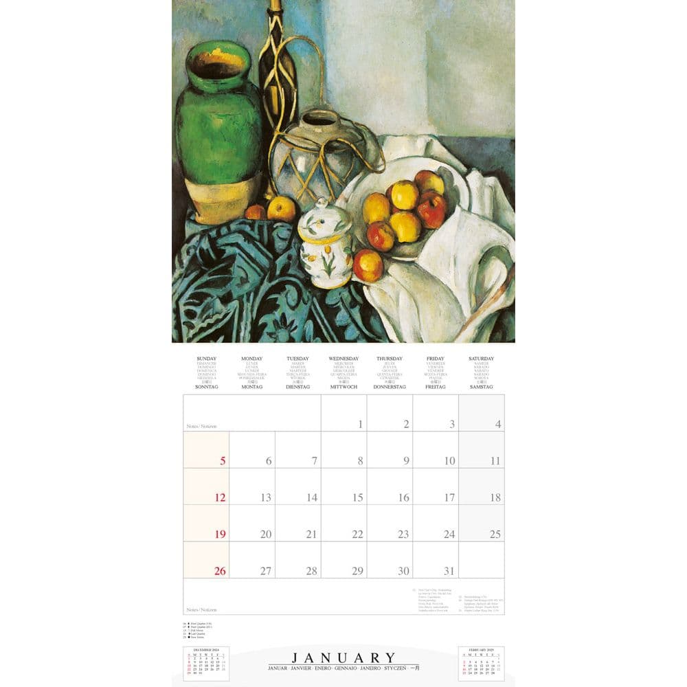 Cezanne 2025 Wall Calendar Second Alternate Image width="1000" height="1000"