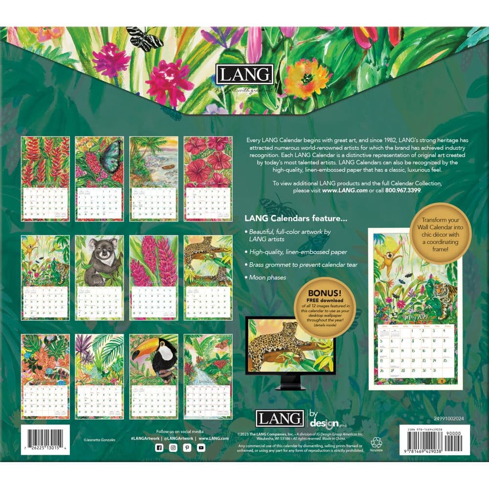 Lush Life 2024 Wall Calendar