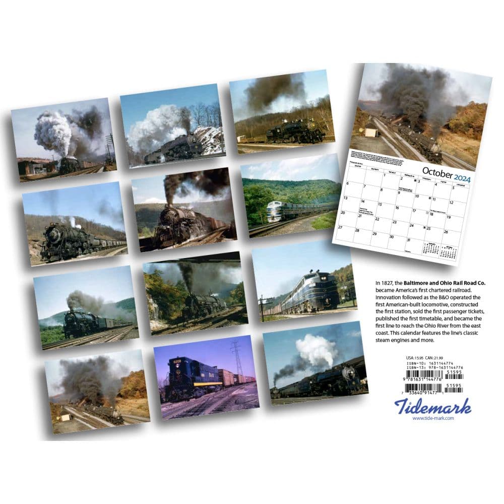 Baltimore and Ohio 2024 Wall Calendar