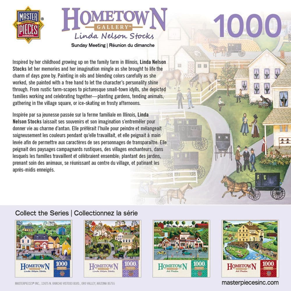 Hometown Sunday Meeting 1000pc Puzzle Alternate Image 2