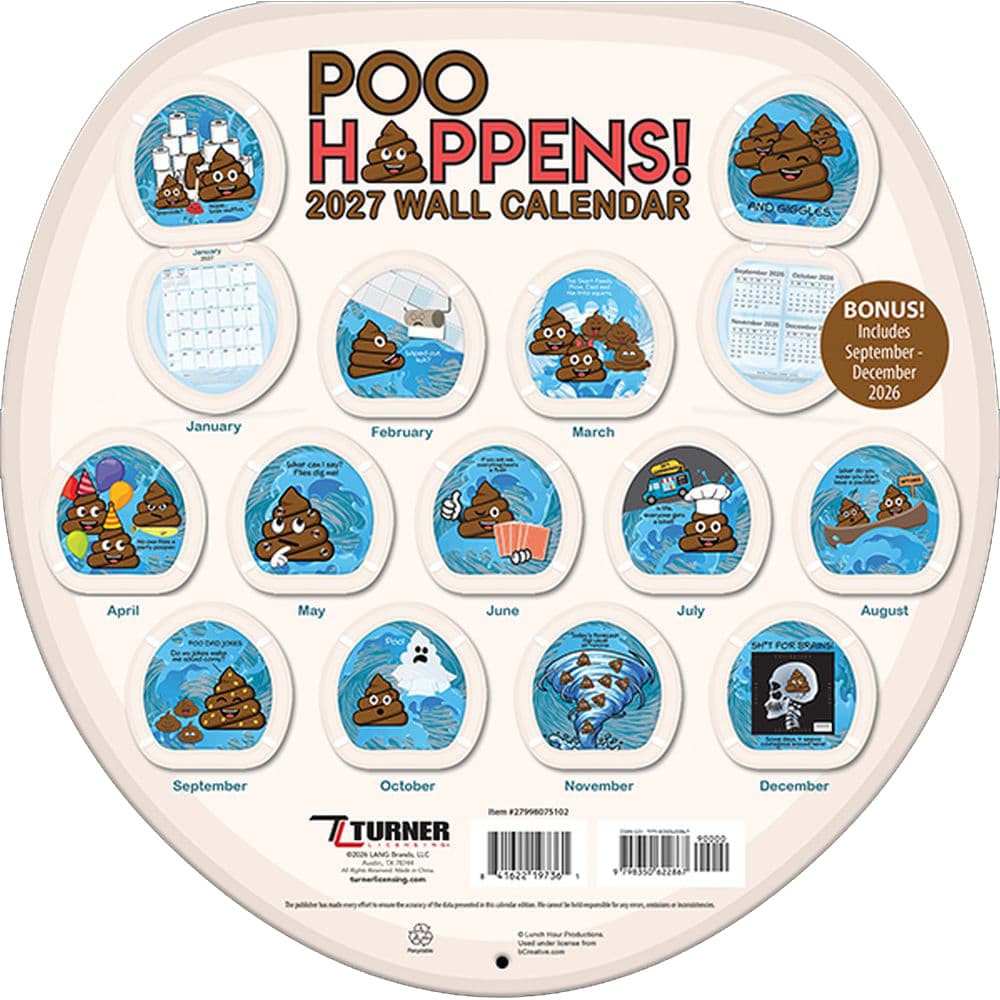 Poo Happens 2027 Wall Calendar First Alternate Image