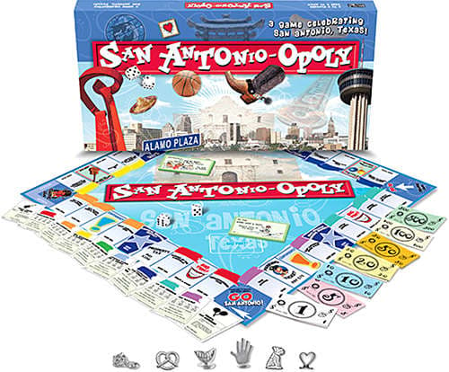 San Antonio opoly Board Game Main Product  Image width="1000" height="1000"
