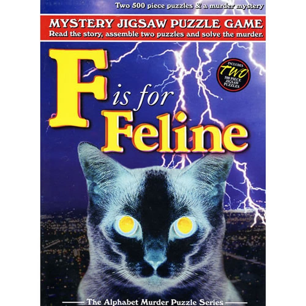 image F is for Feline Mystery 500 Piece Puzzle Main Product  Image width=&quot;1000&quot; height=&quot;1000&quot;