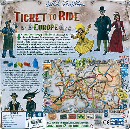 ticket to ride europe edition board game image 2 width=&quot;1000&quot; height=&quot;1000&quot;