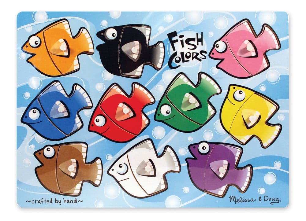 Fish Colors Mix n Match Peg Puzzle Main Product  Image width="1000" height="1000"