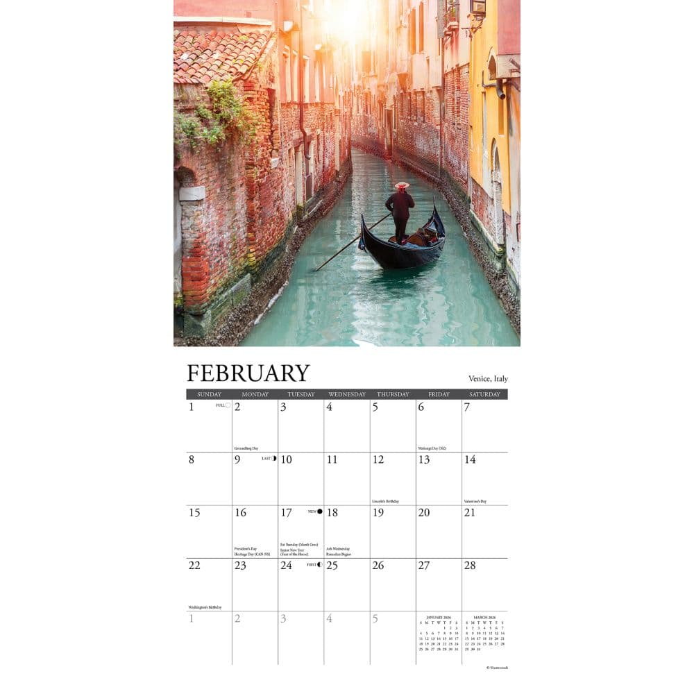 Wanderlust 2026 Mini Wall Calendar Second Alternate Image