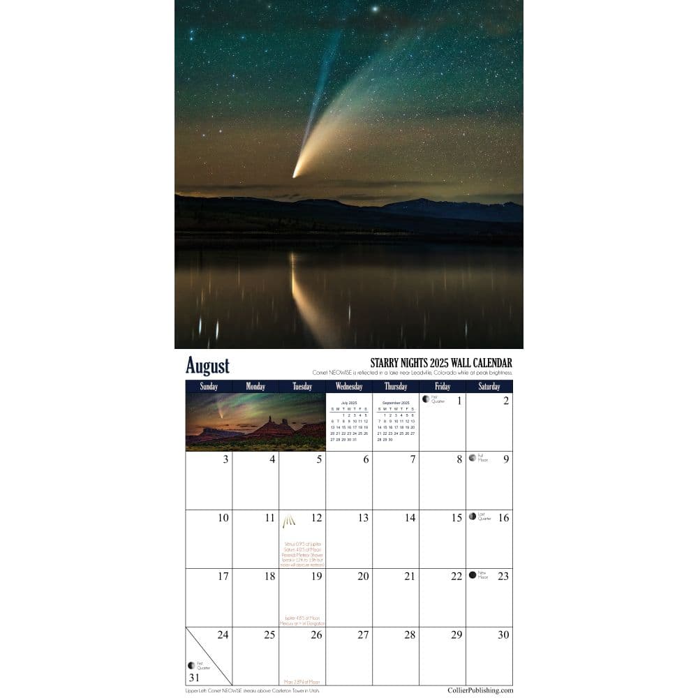 Starry Nights Astronomy 2025 Wall Calendar Fifth Alternate Image