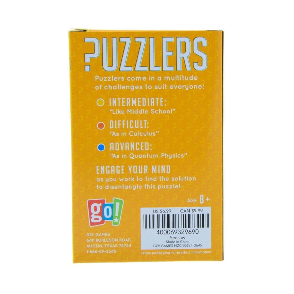 PZLR Seesaw Wire Brain Teaser Puzzle First Alternate Image
