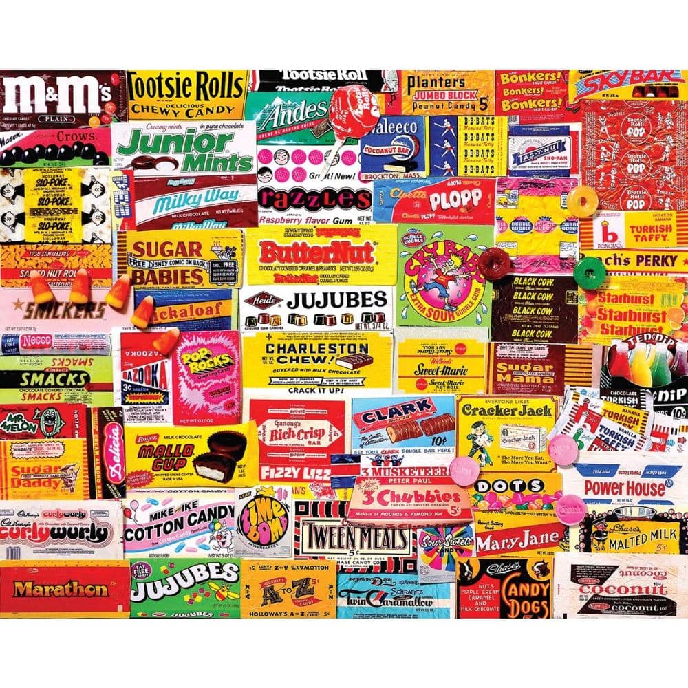 Charlie Girard Candy Wrappers 1000 Piece Puzzle Main Product  Image width="1000" height="1000"