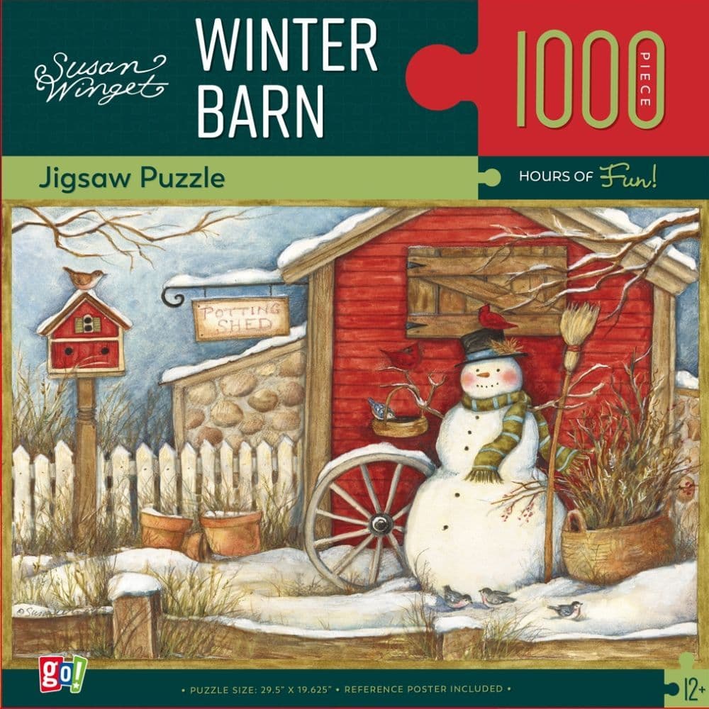 Susan Winget Winter Barn 1000 Piece Puzzle Main Product  Image width="1000" height="1000"