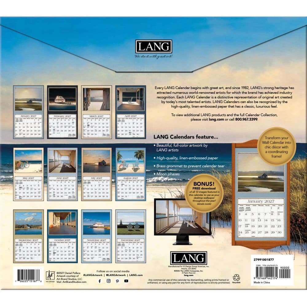 Seaside 2027 Wall Calendar by Daniel Pollera First Alternate Image