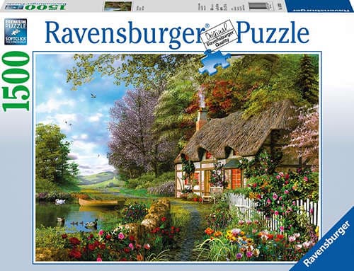 Country Cottage 1500 Piece Puzzle Main Product  Image width="1000" height="1000"
