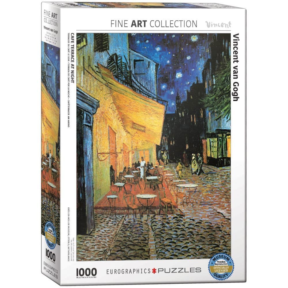 Vincent Van Gogh Cafe at Night 1000 Piece Puzzle Main Product  Image width="1000" height="1000"