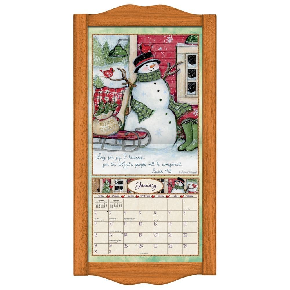 Vertical Wall Calendar Frame   Saddle Finish Main Product  Image width="1000" height="1000"
