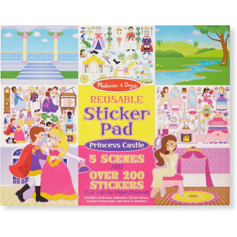 image Melissa &amp; Doug Reusable Sticker Pad Princess Castle Main Product Image