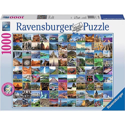 99 Beautiful Places on Earth 1000 Piece Puzzle Main Product  Image width="1000" height="1000"