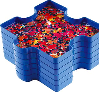 Stackable Jigsaw Puzzle Sorting Trays - Sort by Patterns, Shapes