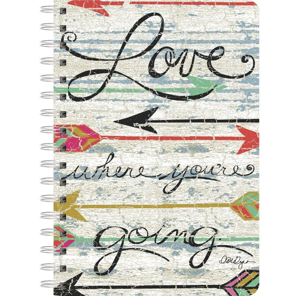 Love Where You Go Spiral Journal by LoriLynn Simms Main Product  Image width="1000" height="1000"