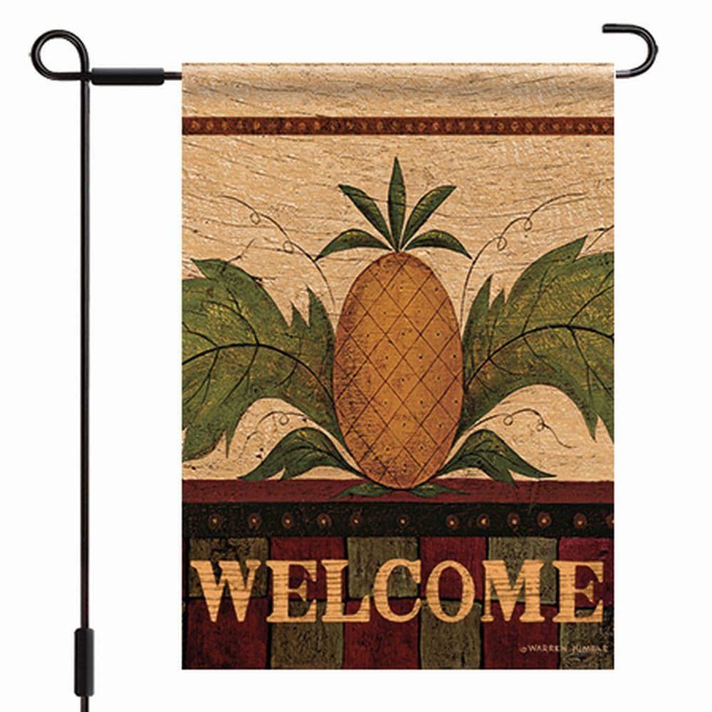 welcome pineapple outdoor flag mini 12 x 18 image main width="1000" height="1000"