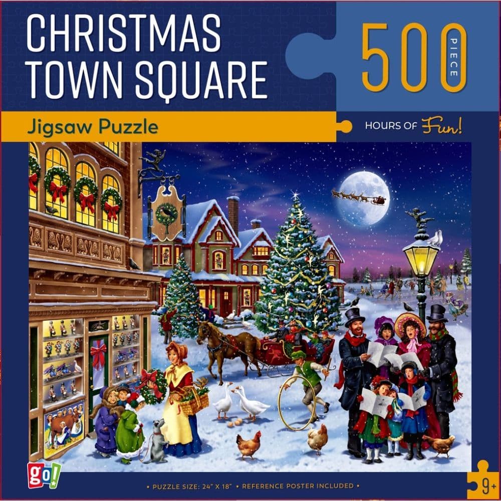 Christmas Town Square 500 Piece Puzzle Main Product  Image width="1000" height="1000"