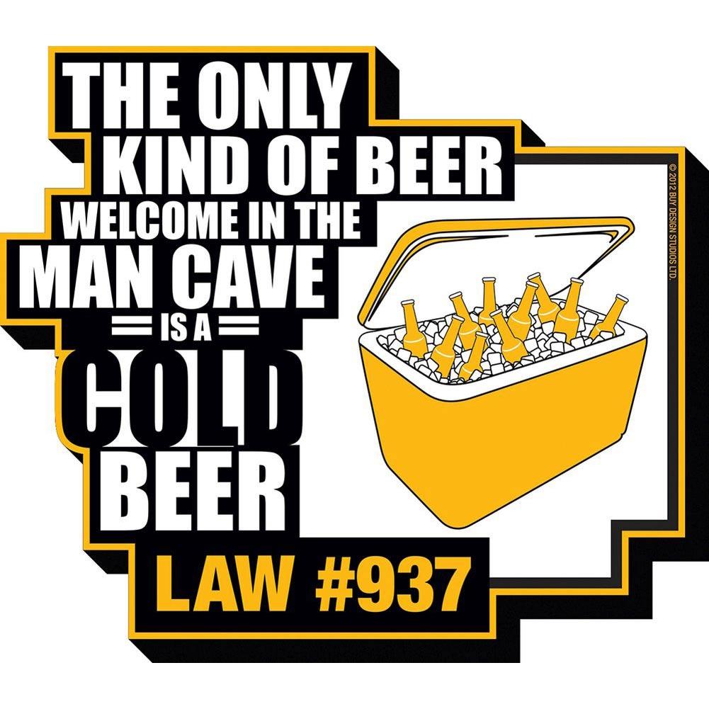Man Cave Beer Magnet Main Product  Image width="1000" height="1000"