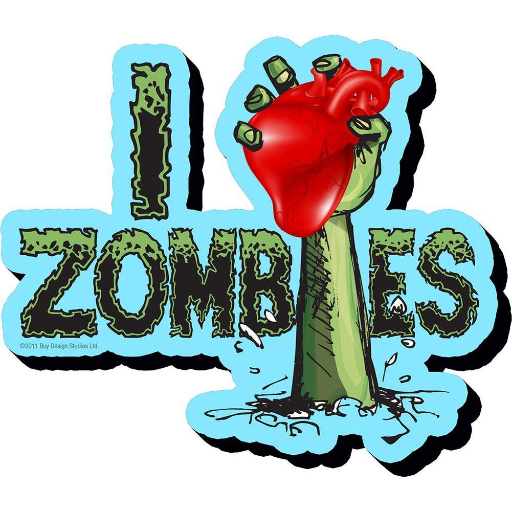 I Heart Zombies Magnet Main Product  Image width="1000" height="1000"