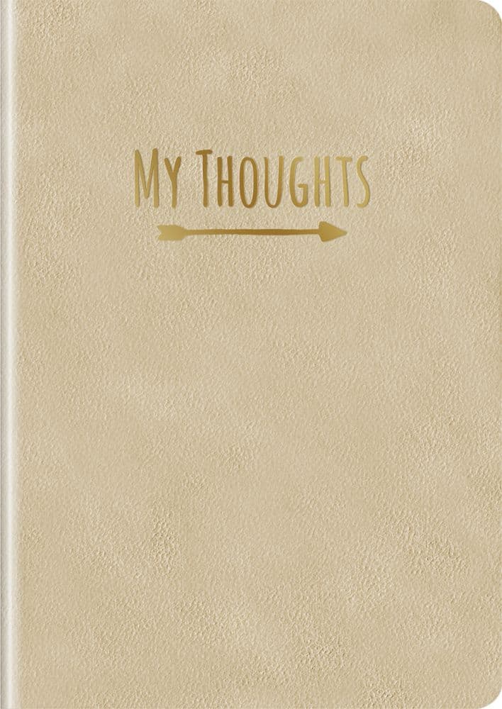 Notebook My Thoughts Gold Main Product  Image width="1000" height="1000"