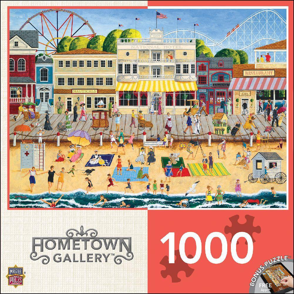 Hometown Gallery   On The Boardwalk 1000 Piece Puzzle Main Product  Image width="1000" height="1000"