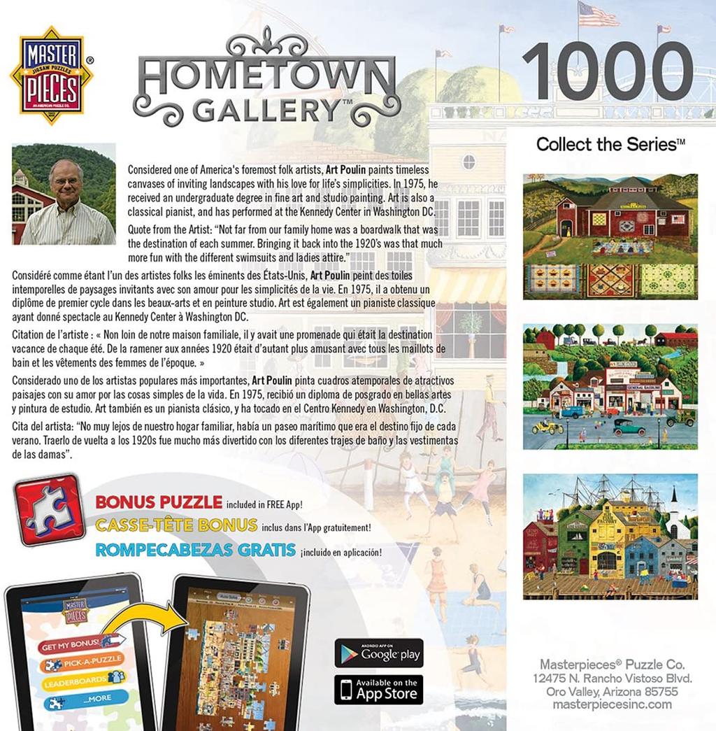 Hometown Gallery   On The Boardwalk 1000 Piece Puzzle 3rd Product Detail  Image width="1000" height="1000"