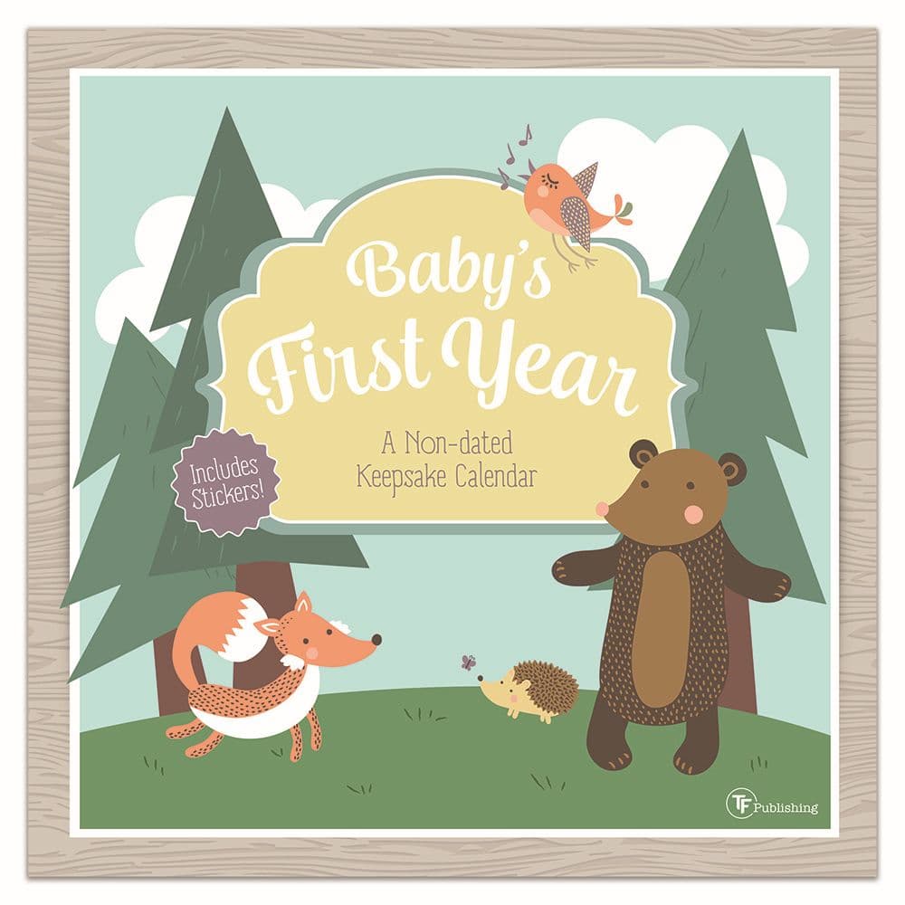 Babys First year Woodland Nondated Calendar Main Product Image width=&quot;1000&quot; height=&quot;1000&quot;