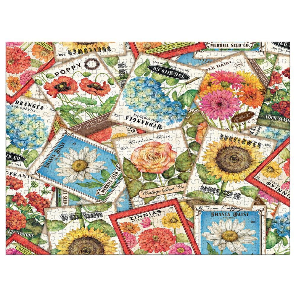 Seed Packets 500 Piece Puzzle by Tim Coffey 2nd Product Detail  Image width=&quot;1000&quot; height=&quot;1000&quot;