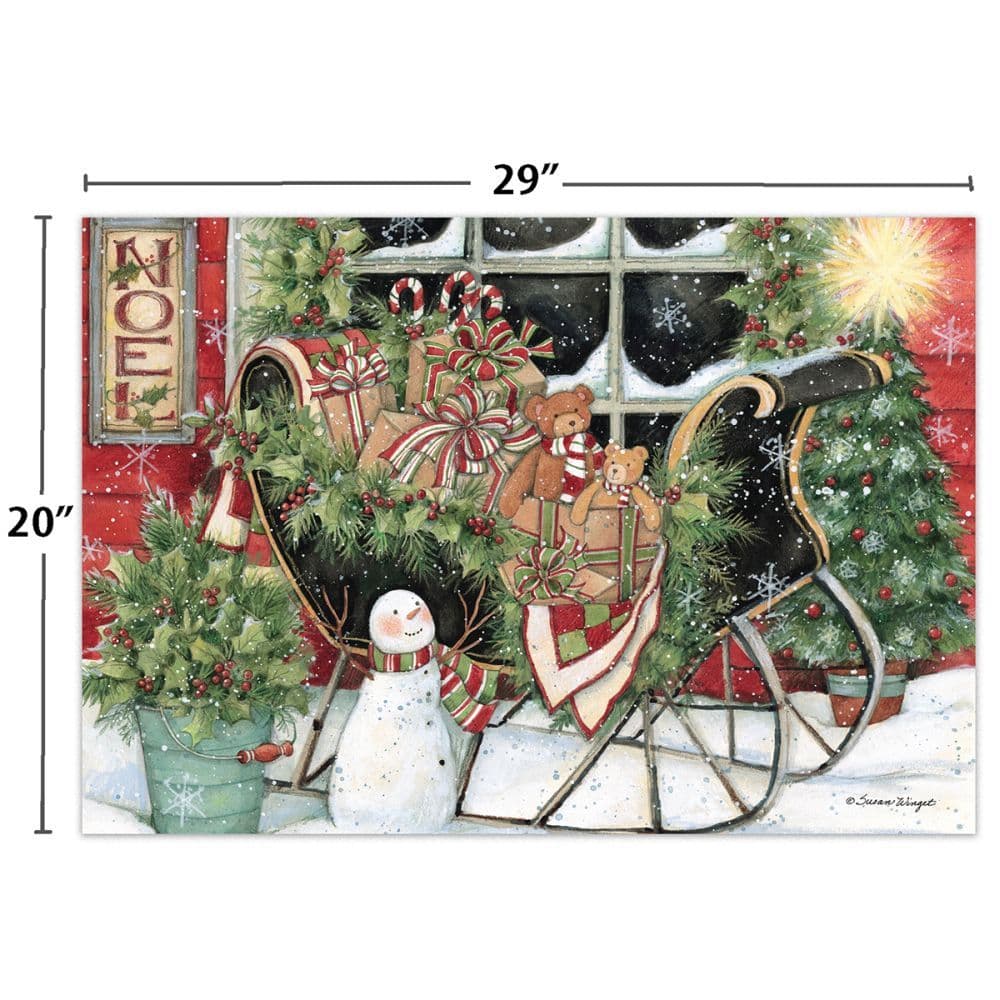 Santas Sleigh 1000 Piece Puzzle by Susan Winget 5th Product Detail  Image width=&quot;1000&quot; height=&quot;1000&quot;