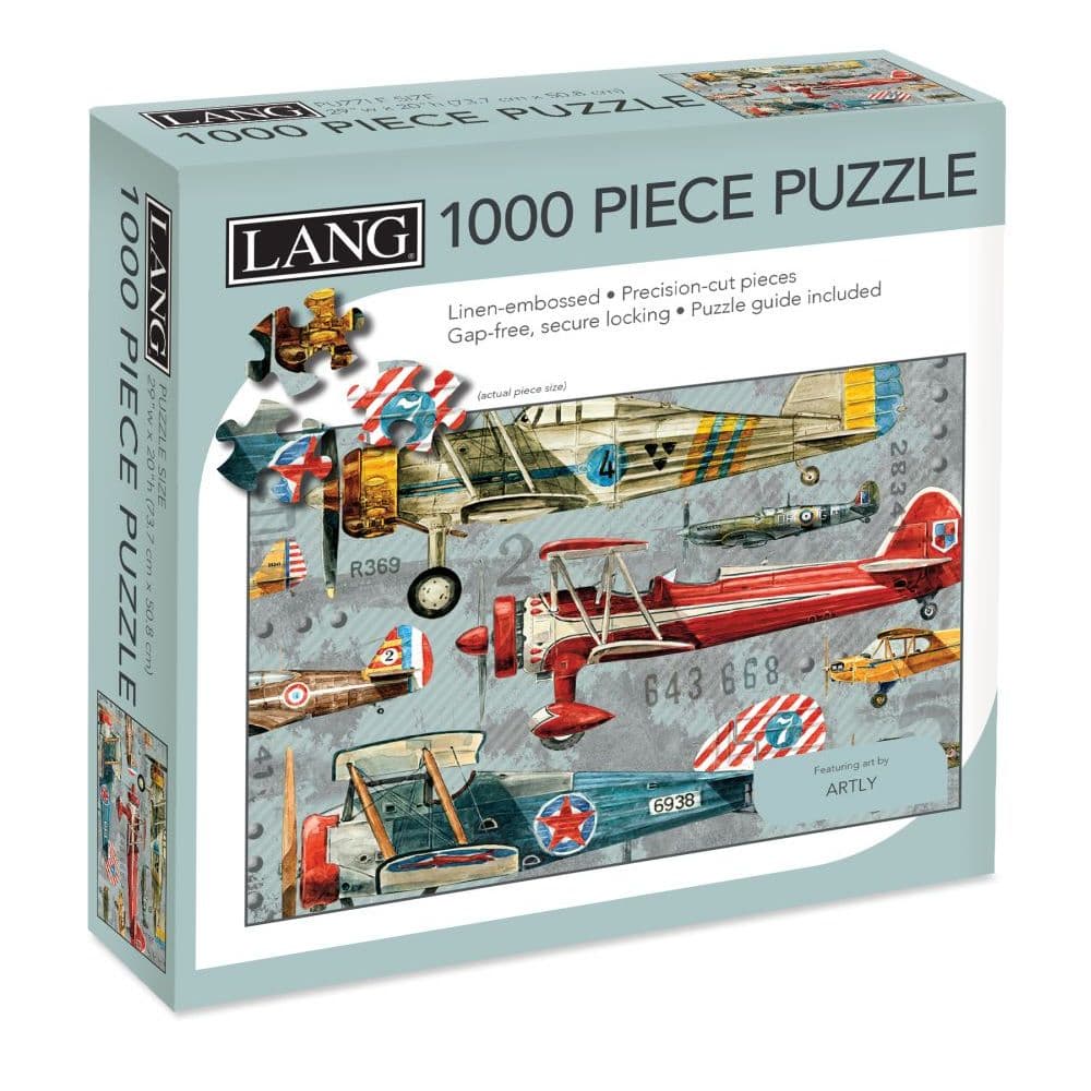 Planes 1000 Piece Puzzle by Artly Main Product  Image width=&quot;1000&quot; height=&quot;1000&quot;
