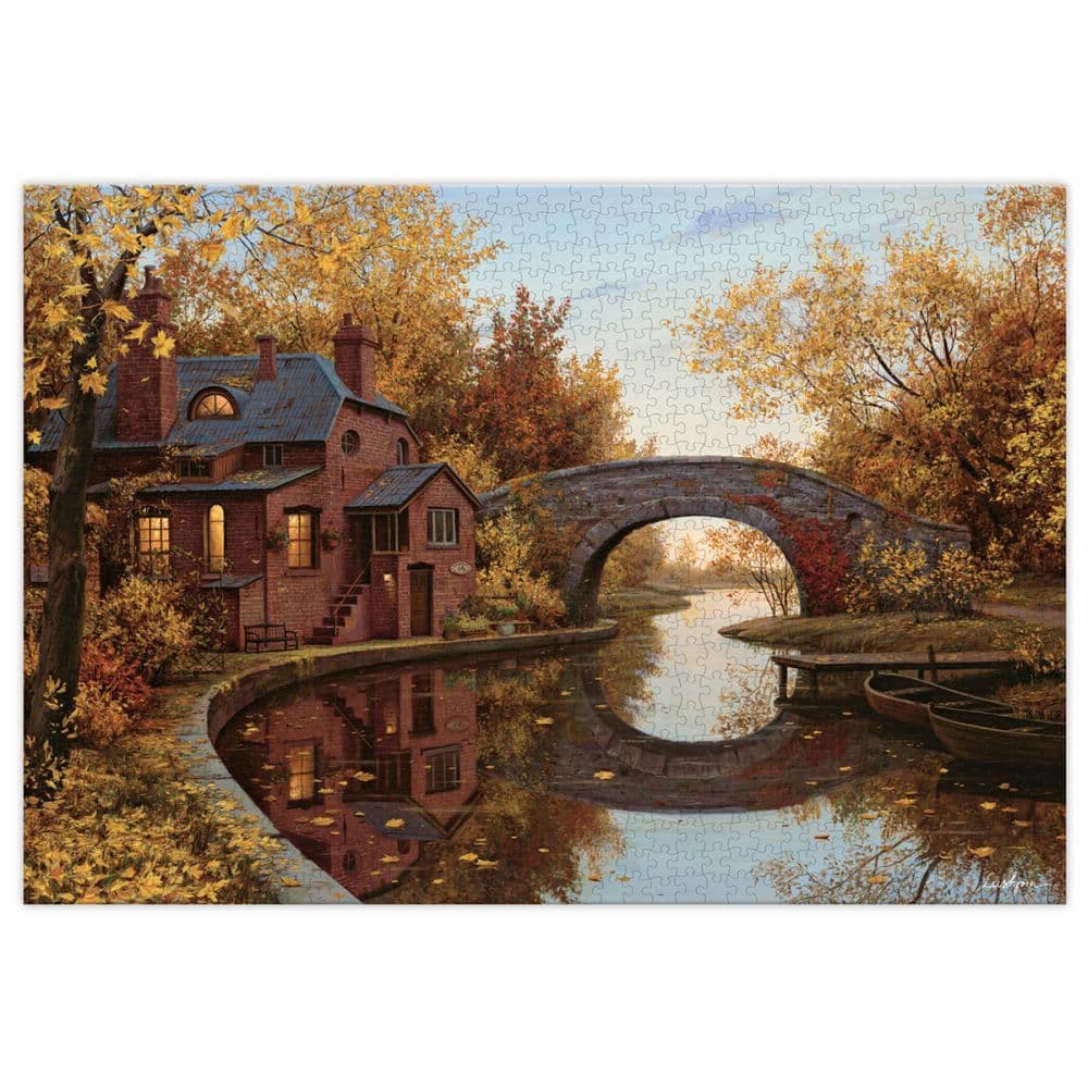 House by the River 1000 Piece Puzzle by Evgeny Lushpin 2nd Product Detail  Image width=&quot;1000&quot; height=&quot;1000&quot;
