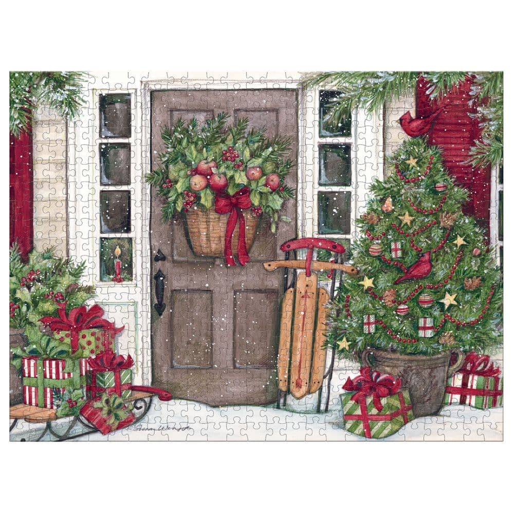 Holiday Door 500 Piece Puzzle by Susan Winget 2nd Product Detail  Image width=&quot;1000&quot; height=&quot;1000&quot;