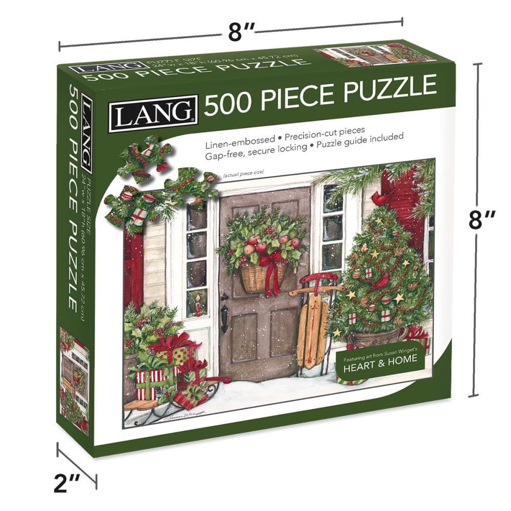 Holiday Door 500 Piece Puzzle by Susan Winget 4th Product Detail  Image width=&quot;1000&quot; height=&quot;1000&quot;