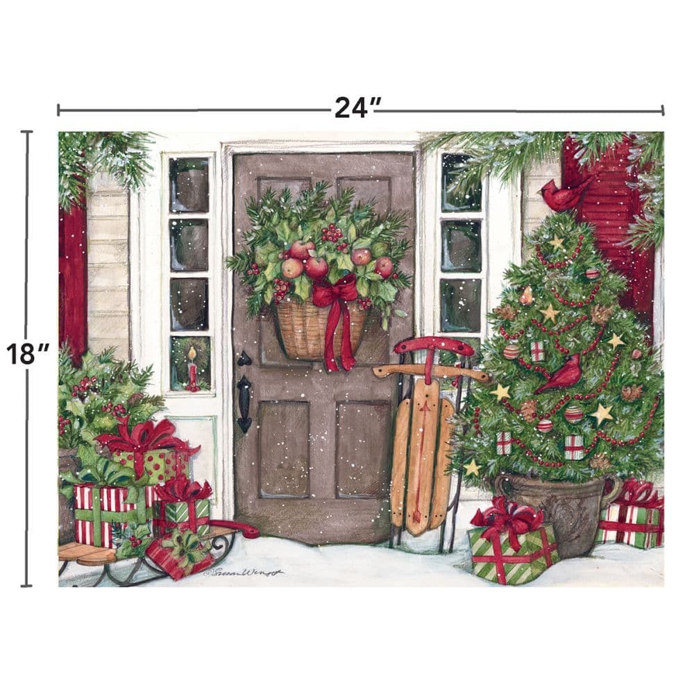 Holiday Door 500 Piece Puzzle by Susan Winget 5th Product Detail  Image width=&quot;1000&quot; height=&quot;1000&quot;