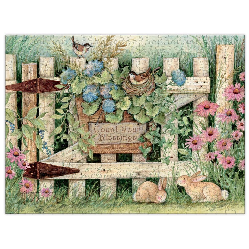 Garden Gate 500 Piece Puzzle by Susan Winget 2nd Product Detail  Image width=&quot;1000&quot; height=&quot;1000&quot;