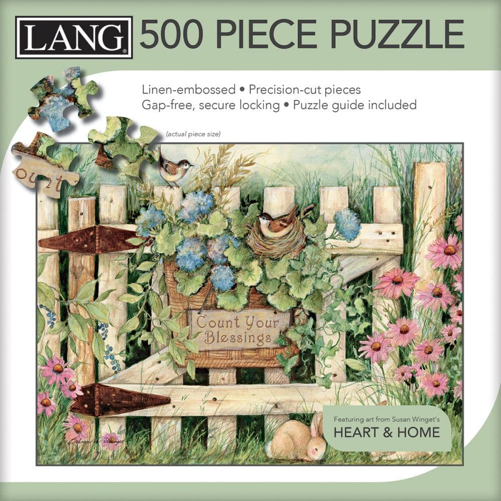 Garden Gate 500 Piece Puzzle by Susan Winget 3rd Product Detail  Image width=&quot;1000&quot; height=&quot;1000&quot;