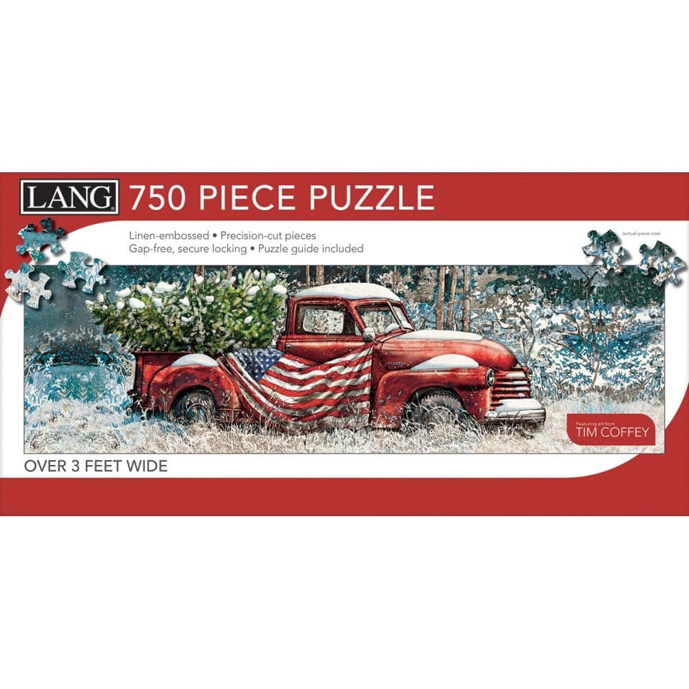 Flag Truck 750 Piece Panoramic Puzzle by Tim Coffey 3rd Product Detail  Image width=&quot;1000&quot; height=&quot;1000&quot;