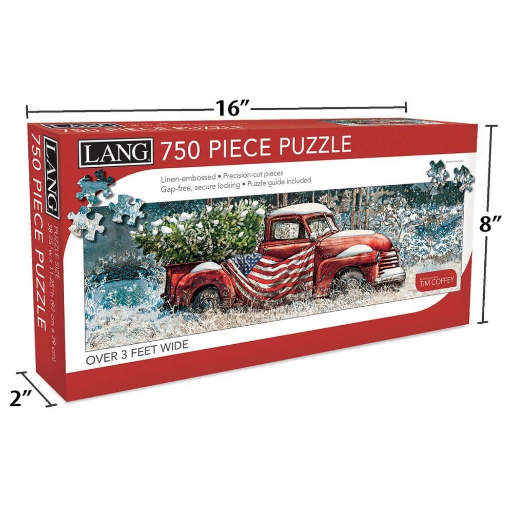 Flag Truck 750 Piece Panoramic Puzzle by Tim Coffey 4th Product Detail  Image width=&quot;1000&quot; height=&quot;1000&quot;