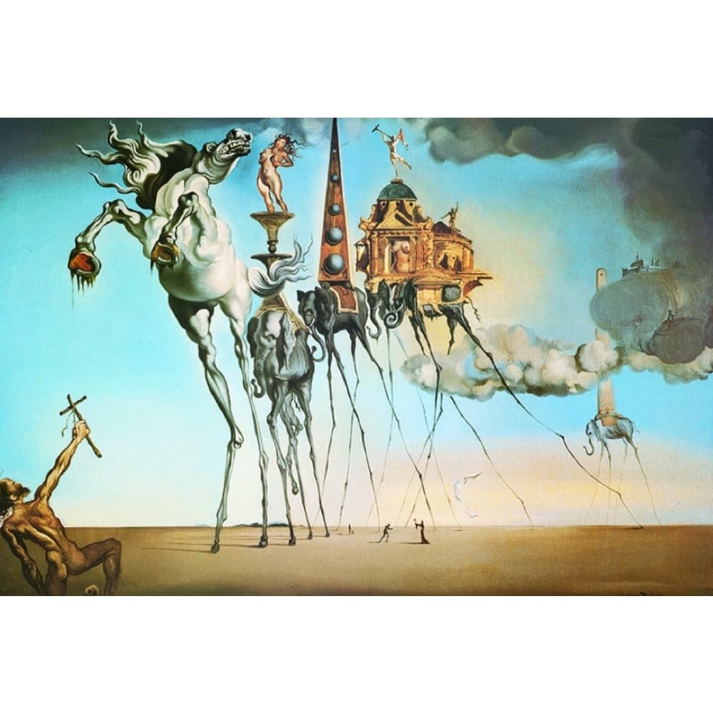 Salvador Dali The Temptation of St Anthony 1000 Piece Puzzle 2nd Product Detail  Image width=&quot;1000&quot; height=&quot;1000&quot;