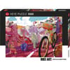 image Bike Art Tour In Pink 1000 Piece Puzzle Main Product  Image width="1000" height="1000"