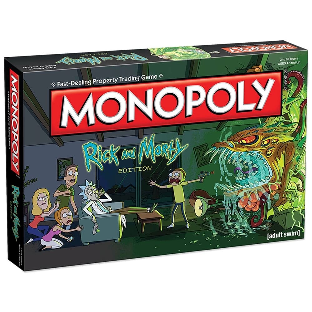 Rick and Morty Monopoly Main Product  Image width="1000" height="1000"
