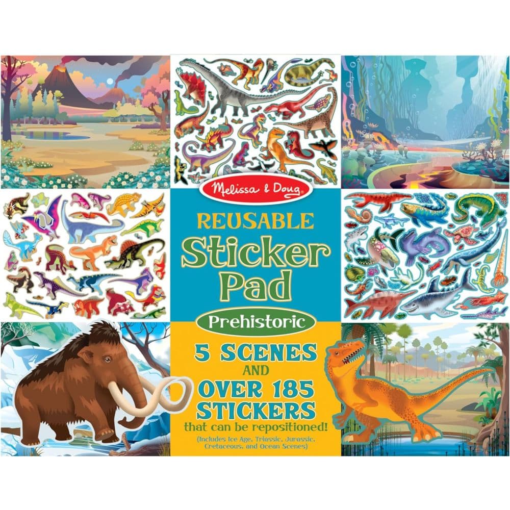 image Melissa &amp; Doug Reusable Sticker Pad Prehistoric Main Product Image