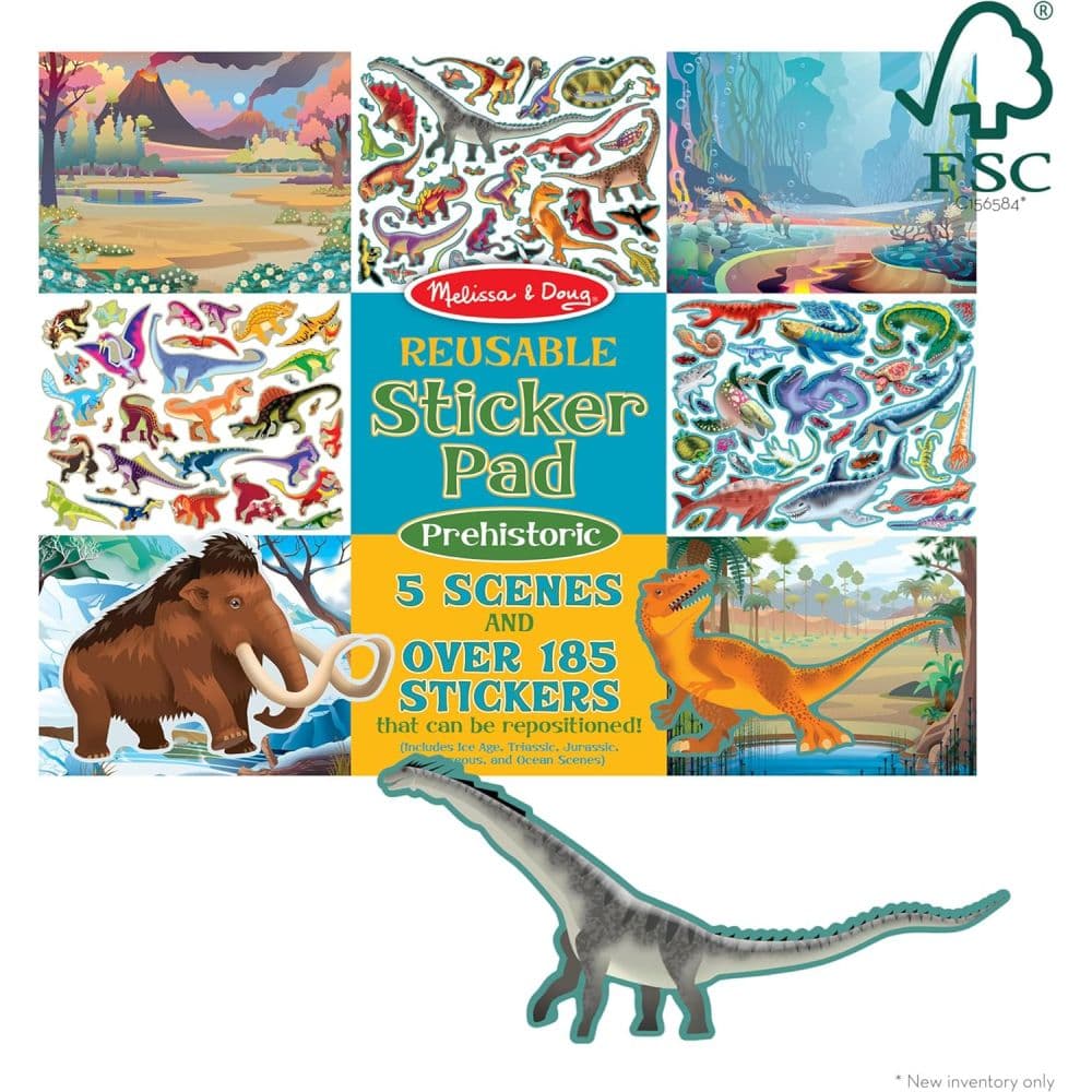 Melissa &amp; Doug Reusable Sticker Pad Prehistoric Sixth Alternate Image